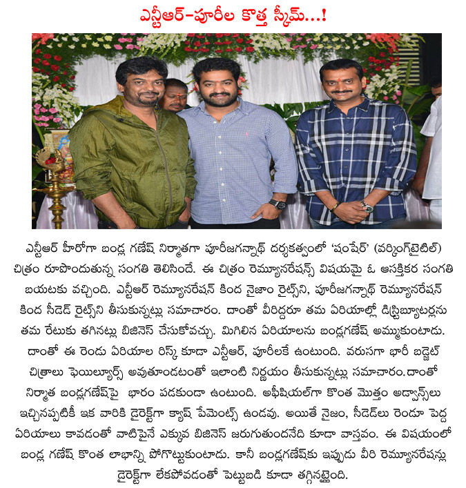 puri jagannadh,jr ntr,bandla ganesh,shamshere movie,temper,nijam rites,seded rites,risk for puri and ntr  puri jagannadh, jr ntr, bandla ganesh, shamshere movie, temper, nijam rites, seded rites, risk for puri and ntr